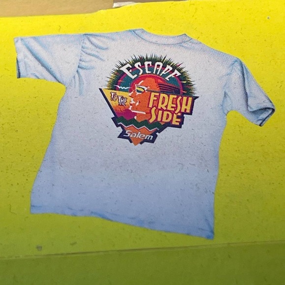 Vintage 1992 Salem Fresh Wrap Escape to the Fresh Side T-shirt Adult‎ XL NIB - Picture 4 of 10